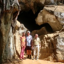 The entrance of the Amboni Cave (6 kilometers west of Tanga)